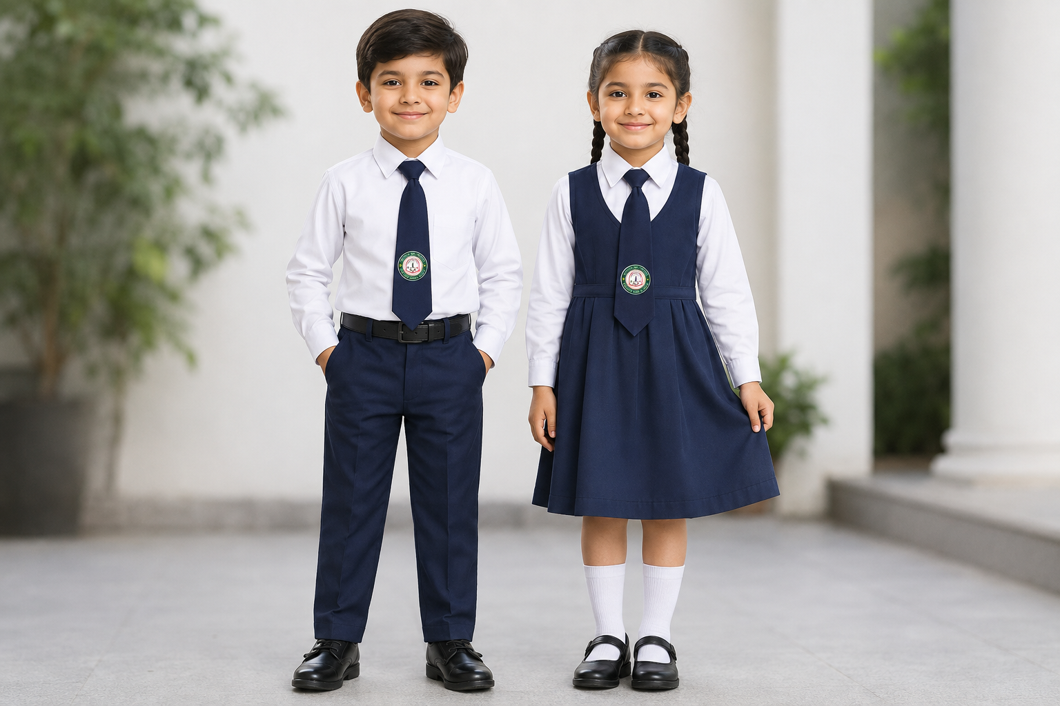 Bangladesh School Bahrain students in school uniform
