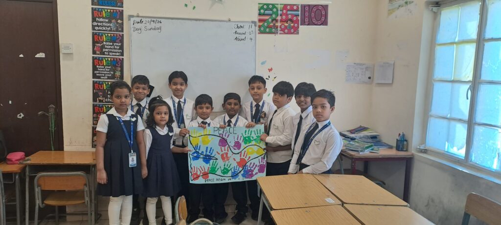 Students during a school activity