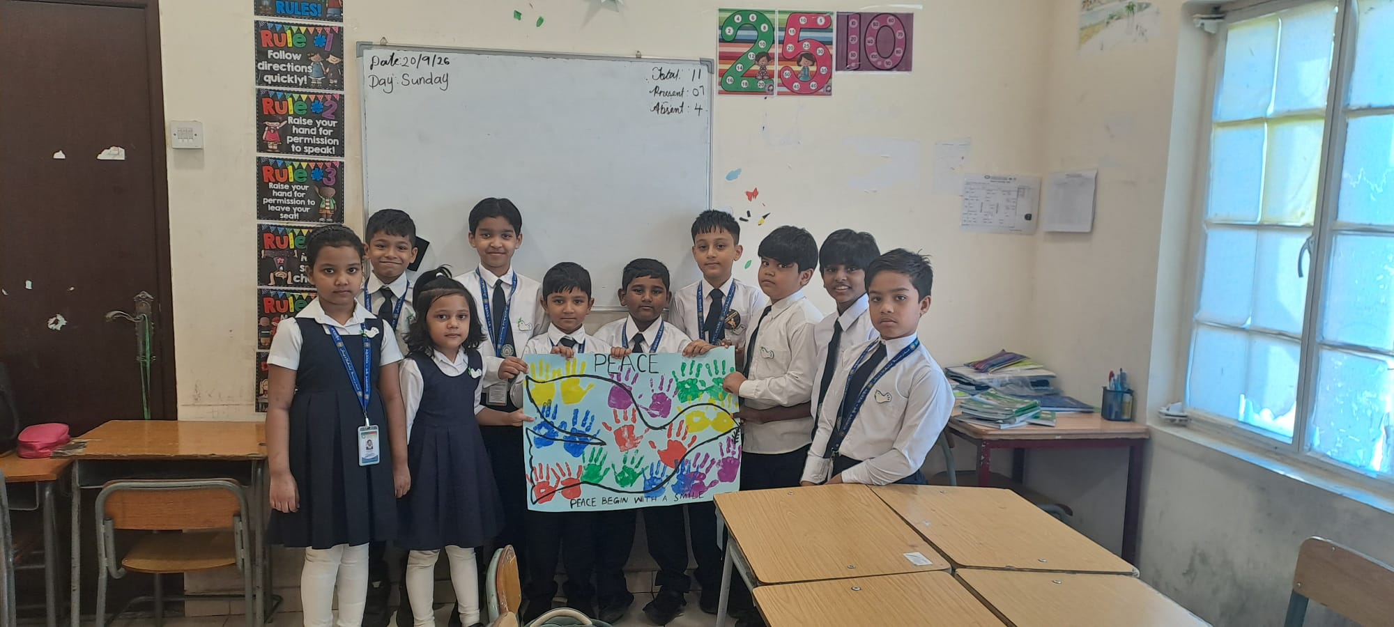 Students in class at Bangladesh School Bahrain